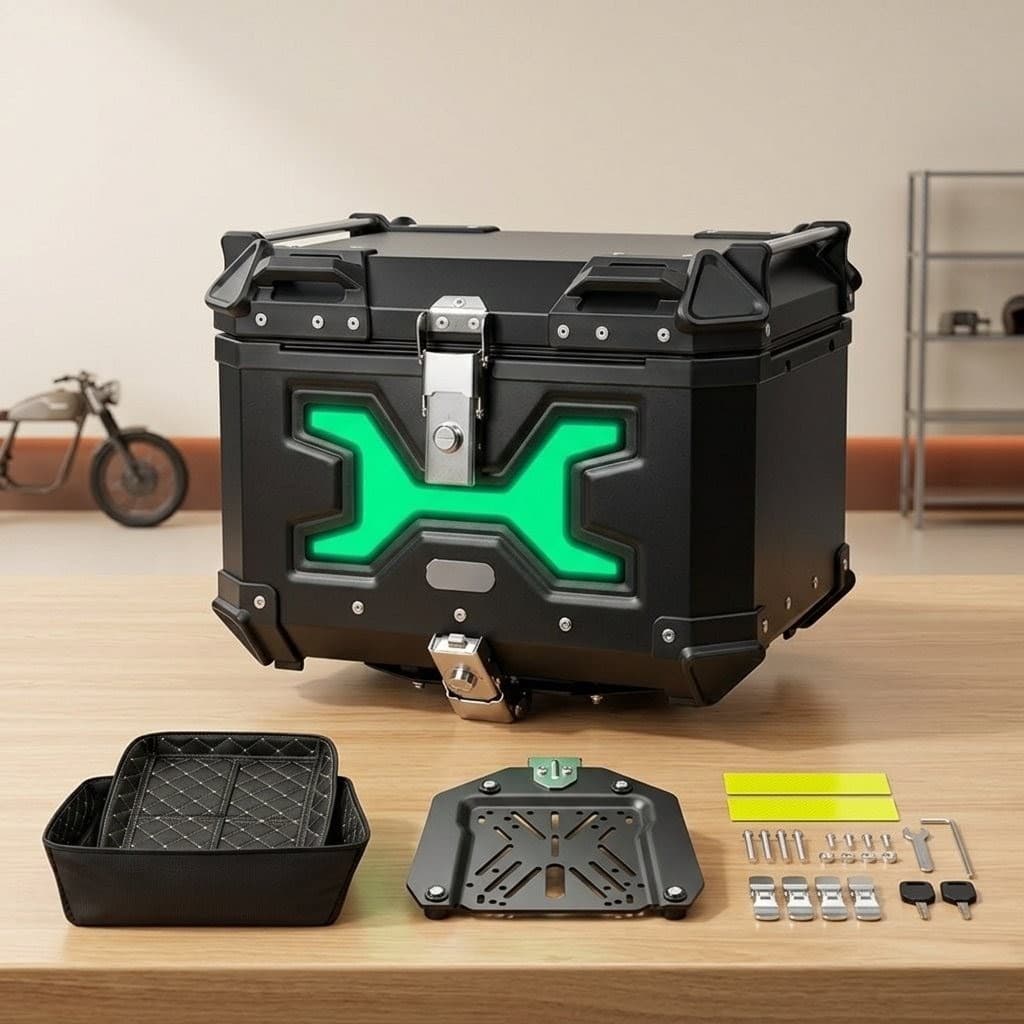 Maletero Top Case De Aluminio Negro 45L