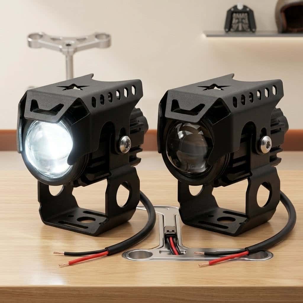 Faros Auxiliares Led Niebla Tipo Cañón Con Estrobos Blanco /Amarillo