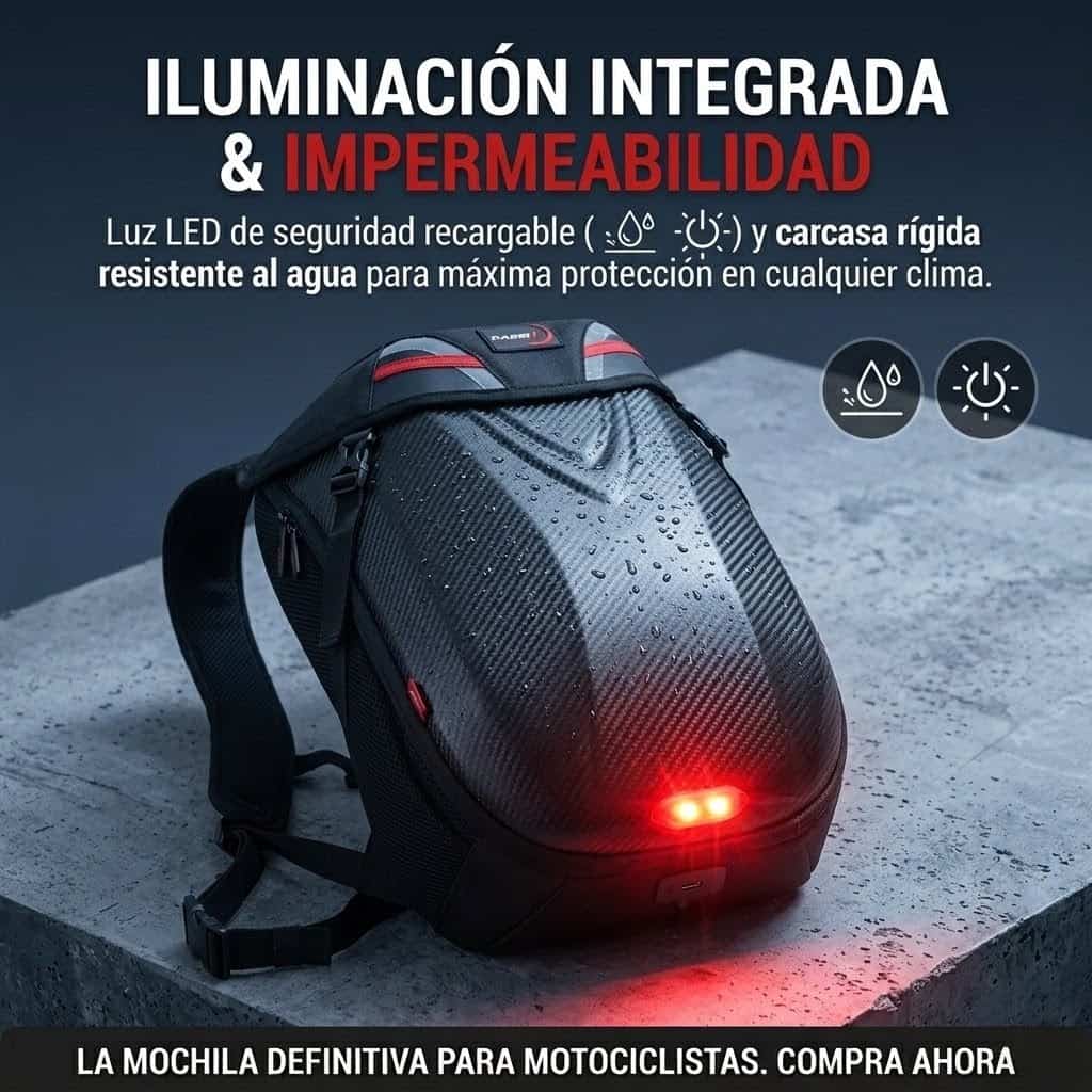 Mochila Profesional Biker Con Coraza de Protección De 20 a 30 L - Imagen 6