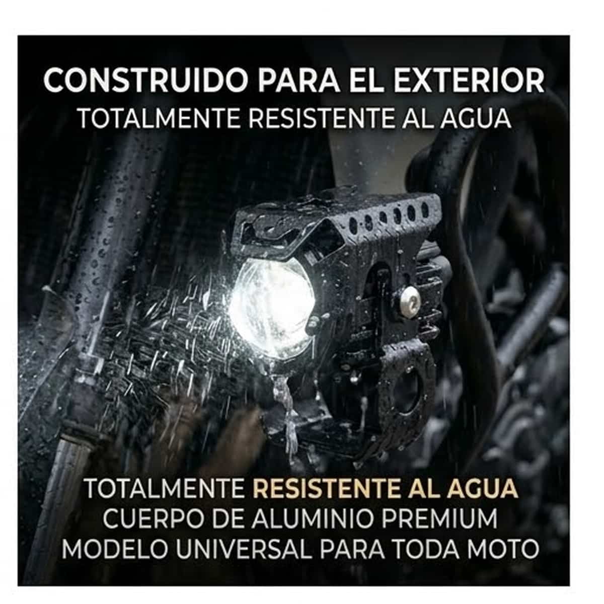 Faros Auxiliares Led Niebla Tipo Cañón Con Estrobos Blanco /Amarillo - Imagen 6