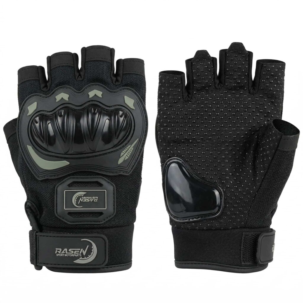 Guantes Para Motociclista De Media Mano