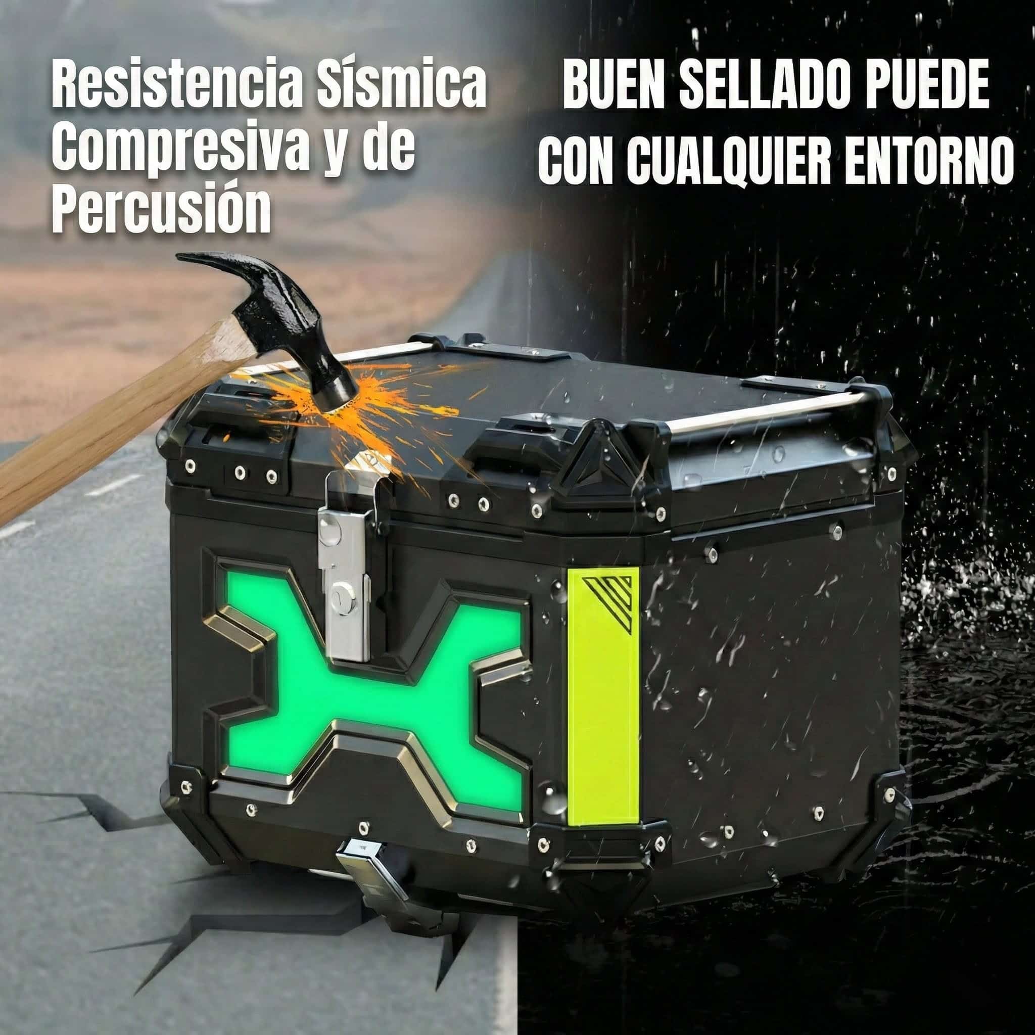 Maletero Top Case De Aluminio Negro 45L - Imagen 5