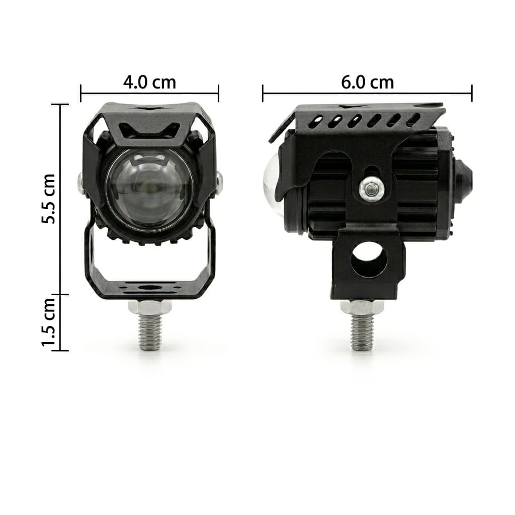 Faros Auxiliares Led Niebla Tipo Cañón Con Estrobos Blanco /Amarillo - Imagen 8
