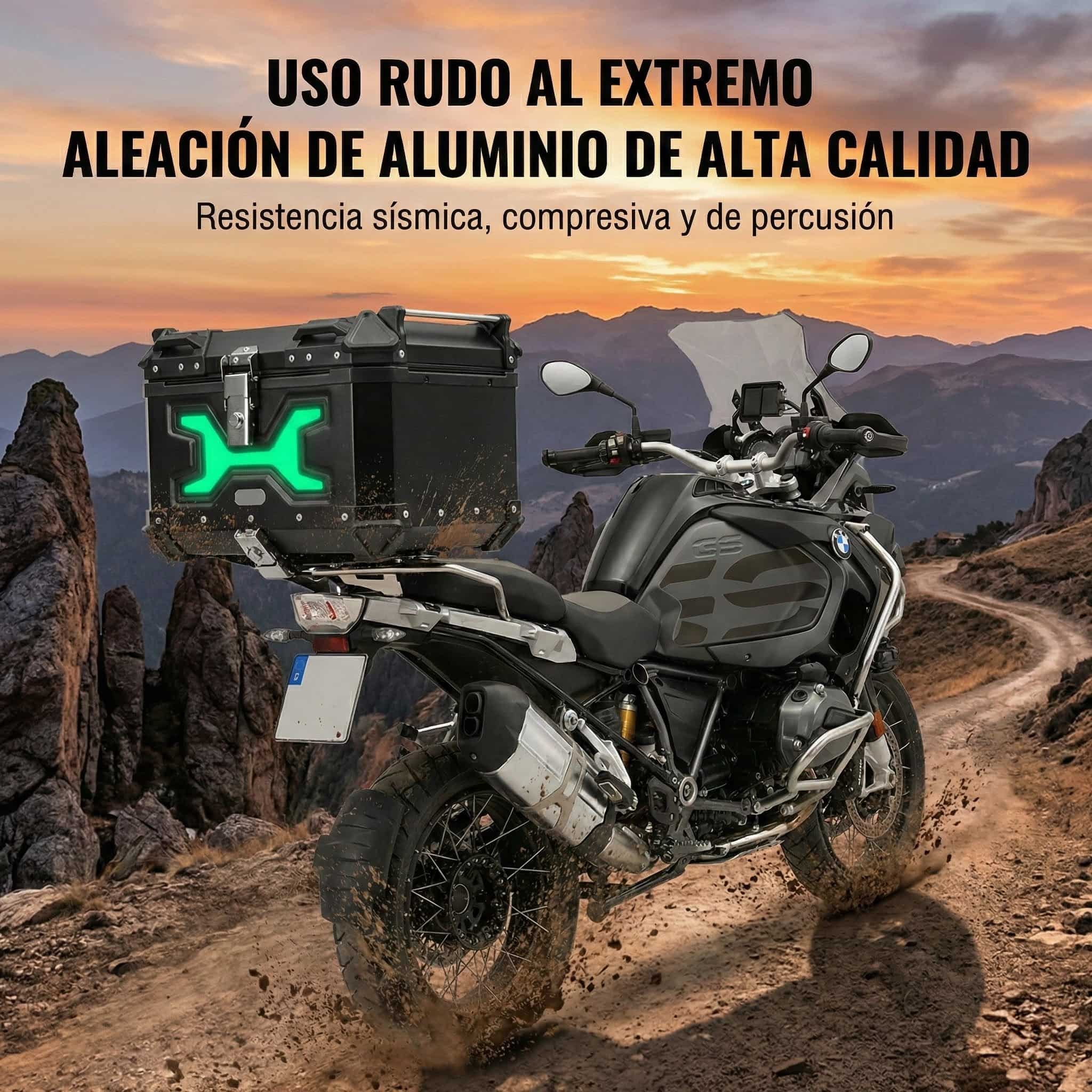 Maletero Top Case De Aluminio Negro 45L - Imagen 6