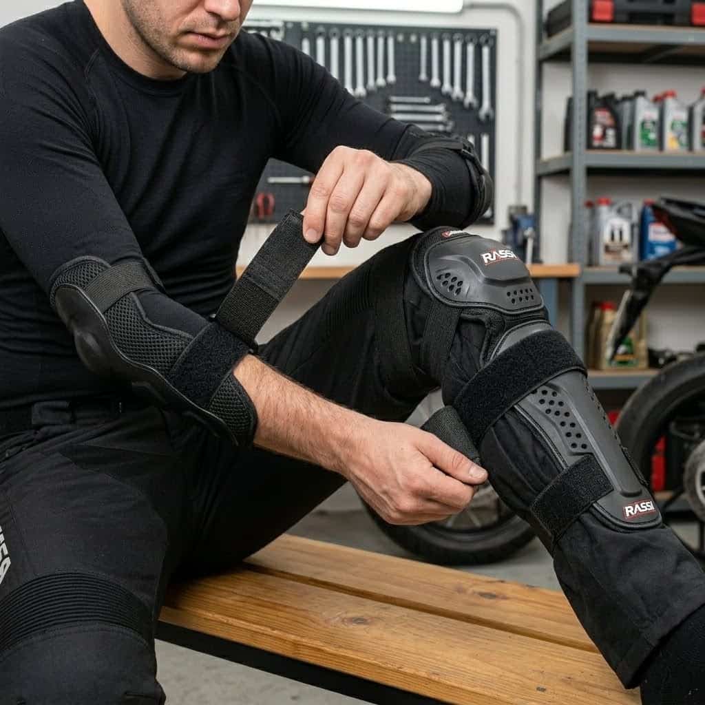 Par Rodilleras Y Coderas Para Motociclista Tácticas - Imagen 6