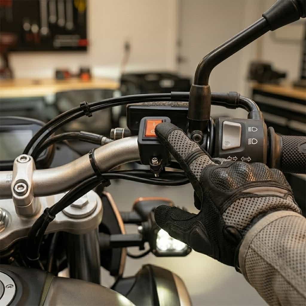 Interruptor Universal Para Luces Auxiliares Motocicleta - Imagen 3