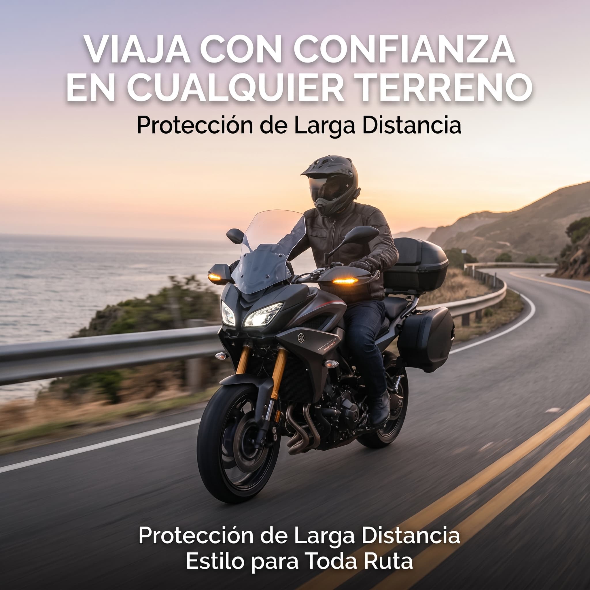 Cubre Puños Par Motocicleta Universal Con Direccionales Led - Imagen 4