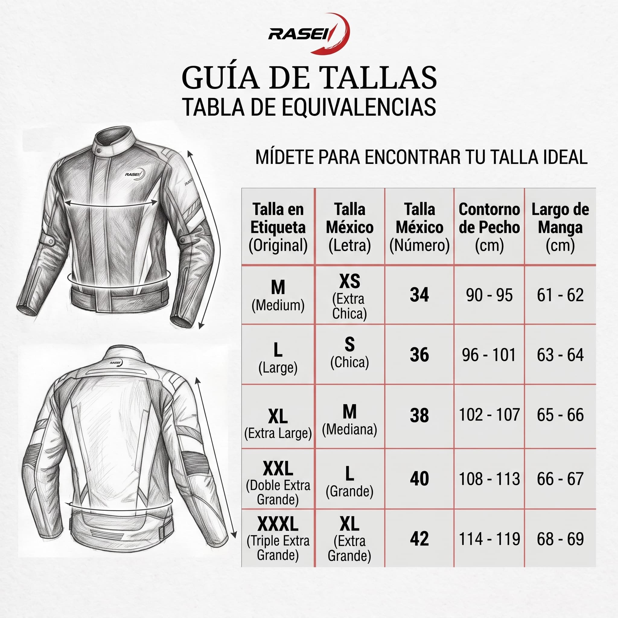 Chamarra Motociclista Impermeable Reforzada Con Armadura A1 Mediana - Imagen 3