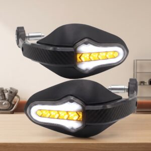 Cubre Puños Par Motocicleta Universal Con Direccionales Led