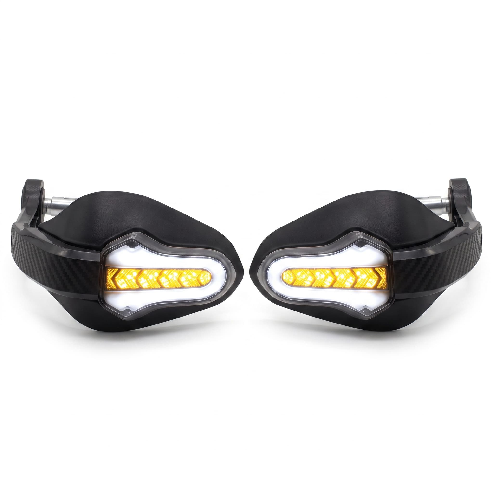 Cubre Puños Par Motocicleta Universal Con Direccionales Led - Imagen 7