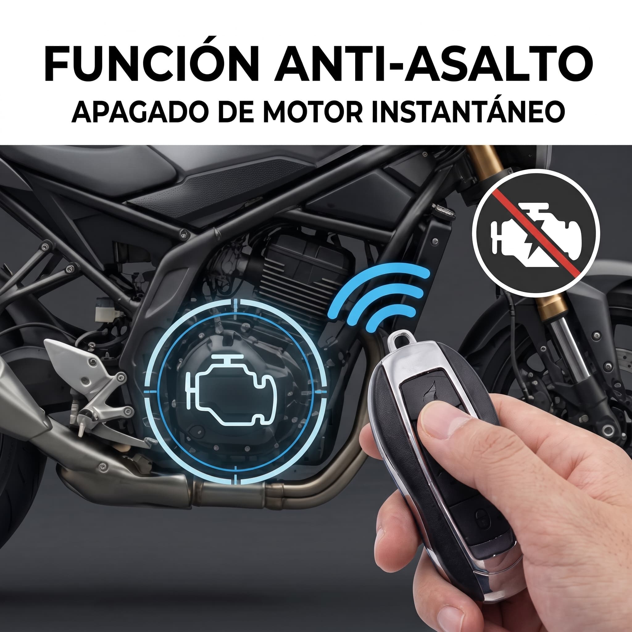 Alarma Inteligente Antirrobo Para Motocicleta Universal - Imagen 4