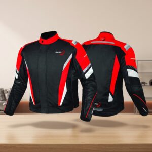 Chamarra Motociclista Impermeable Reforzada Con Protección A2 Mediana